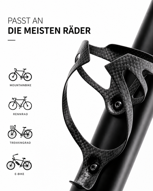 CYVORI Carbon Flaschenhalter – Ultraleicht 18g | Rennrad & Gravel