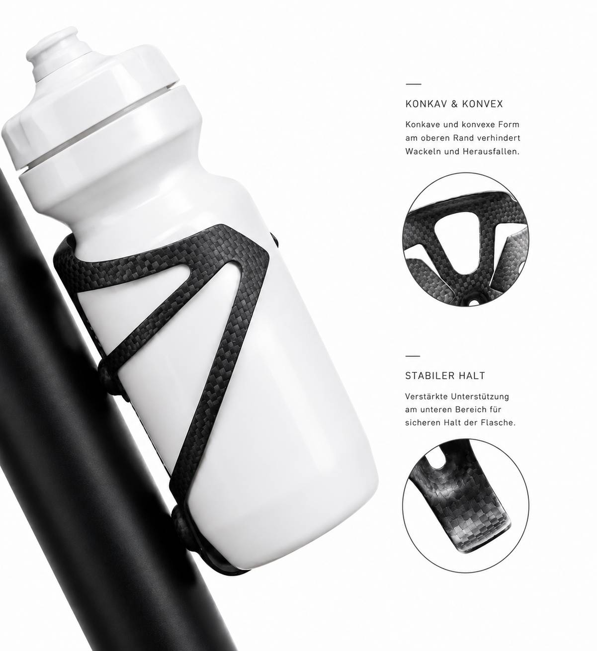 CYVORI Carbon Flaschenhalter – Ultraleicht 18g | Rennrad & Gravel